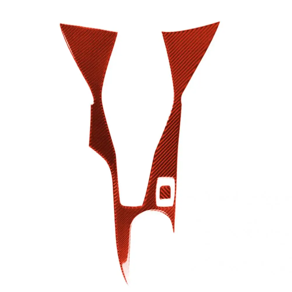 

Lightweight 2Pcs Practical Carbon Fiber Gear Shift Box Panel Cover Sticker Stable Gear Shift Panel Cover Wear-resistant