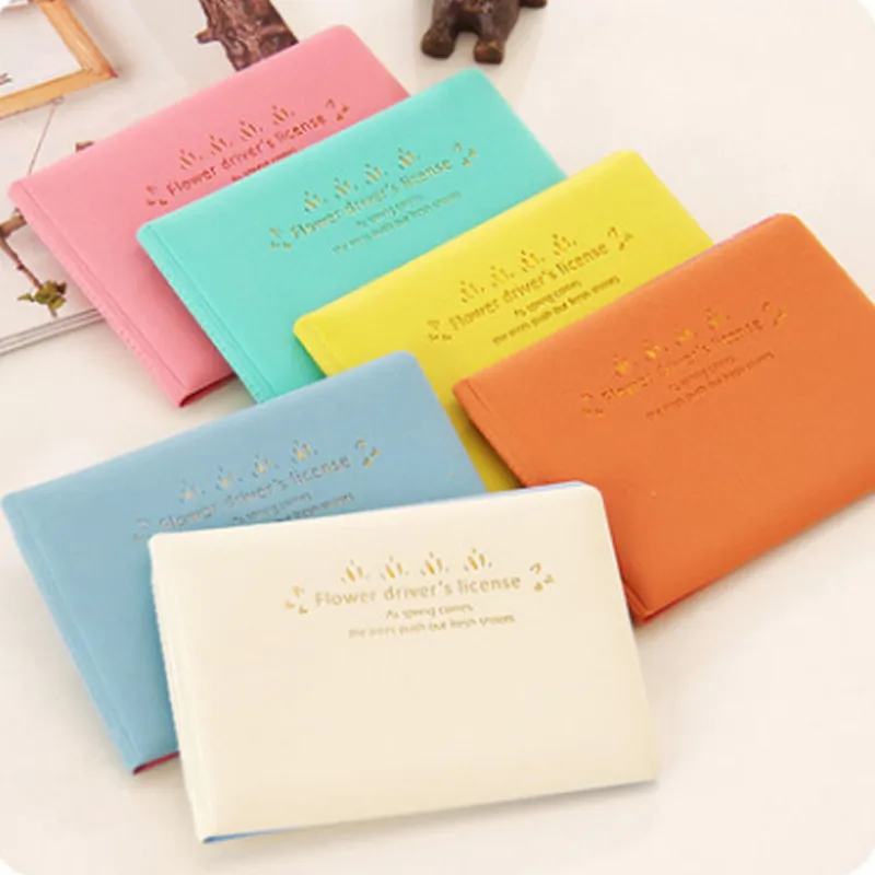 Ультратонкий чехол карамельных цветов Для водительских прав женская Сумка для