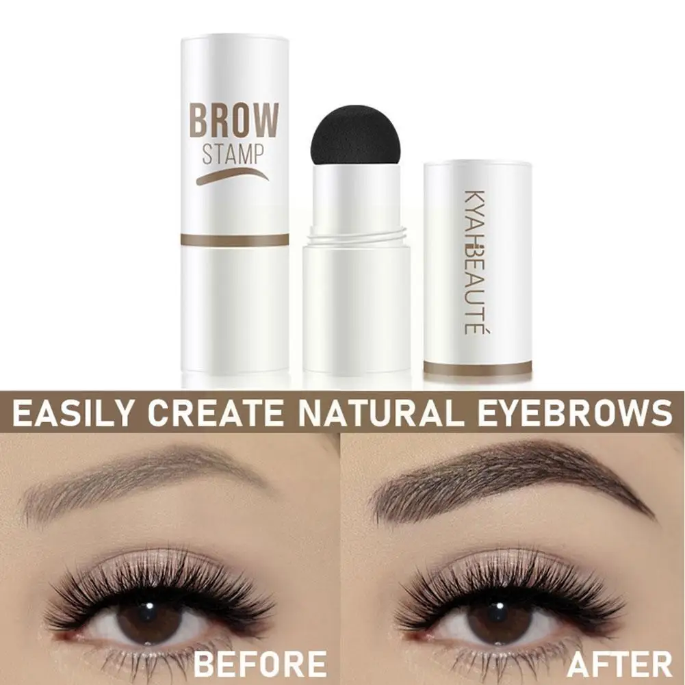

Eyebrow Cream Brow Stamp Set Natural Long Lasting Dark Brown Waterproof Makeup Cream Kit Eyebrow J4M1