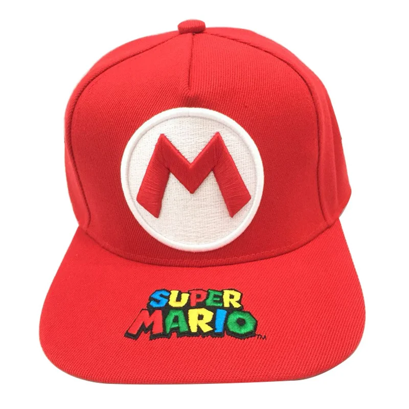 

New Game Product Baseball Cap for Men Mario Stitching Embroidery Cosplay Flat caps Casual Hip Hop Hat Travel Outdoor Sun Hats