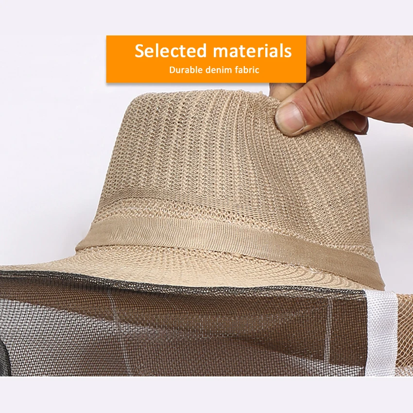 Женская ковбойская шляпа Защитная Сетчатая от комаров и пчел удобная