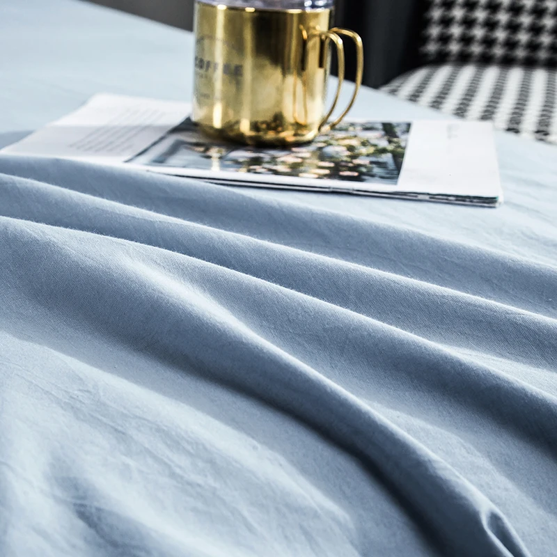 Постельное белье однотонная простыня большая Простыня из чистого хлопка