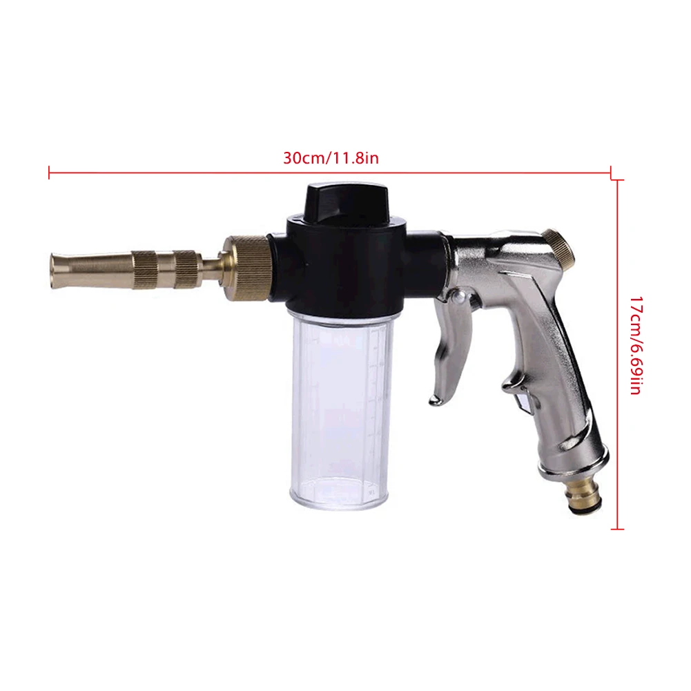 

Portable High-Pressure Water Gun Nozzle For Clean Car Machine Garden Watering Anti-Slip Handle Jet Power Washer Foam Water Gun