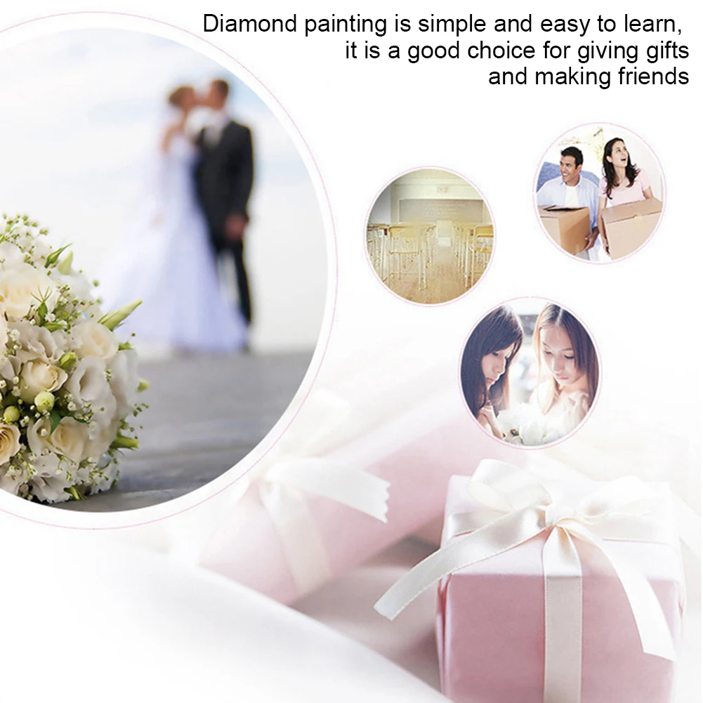 5D алмазная картина с цветами вышивка Набор для вышивки крестом бриллиантовая