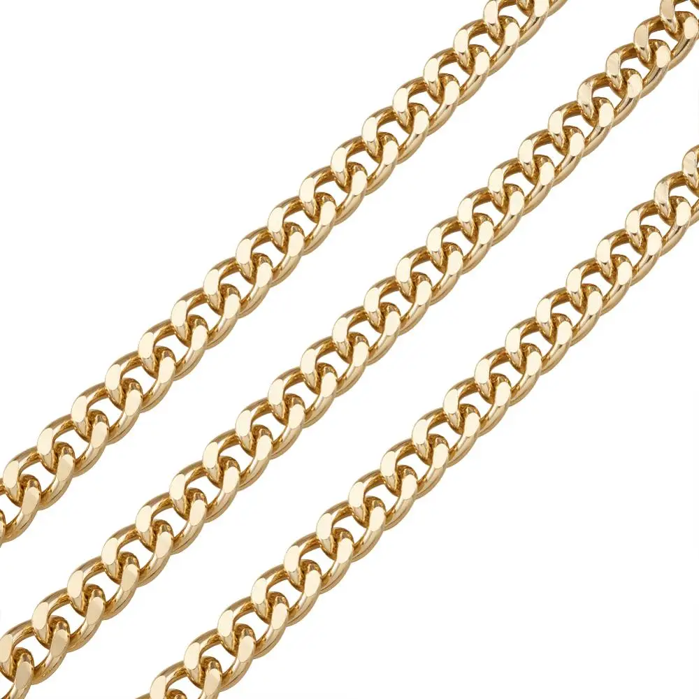 Алюминиевые неспаянные панцирные цепи 2 шт. ожерелье для браслета звено: 16 5x13x3 5 мм