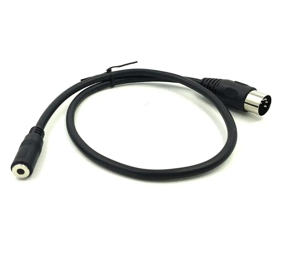 0,5М 1,5М DIN 5PIN кабель Din 5pin разъем мужской 3,5 мм разъем женский адаптер для наушников AUX для смартфона с входом для стерео гнезда.