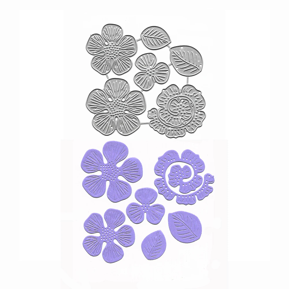 

Flower Dies Cutting DIY Metal Mold Fustelle Scrapbooking Album Cardmaking Decor Stencil Slimline Dies Embossing Stamps And Dies