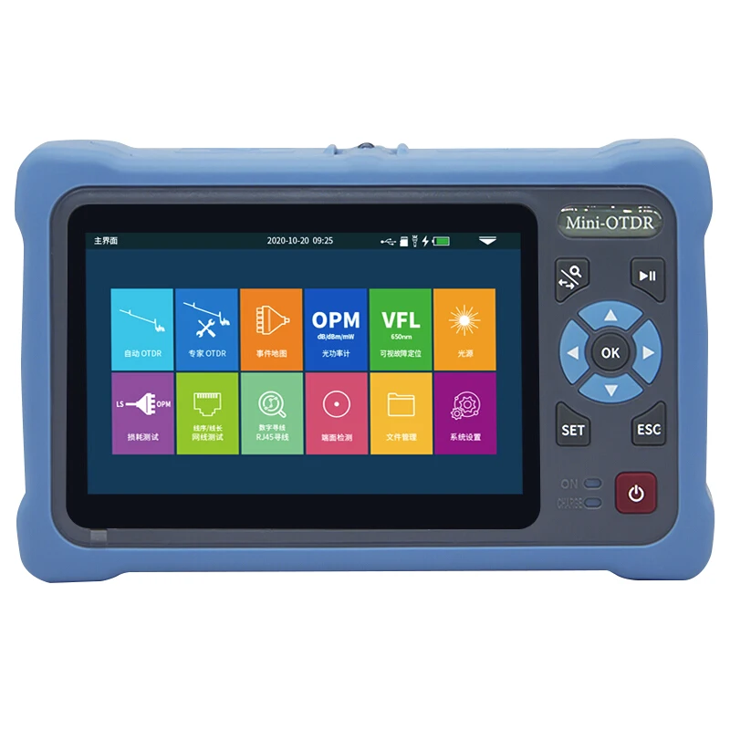 Низкая цена AUA800 12-в-1 100 км Мини OTDR 1310/Нм оптический временной рефлектометр