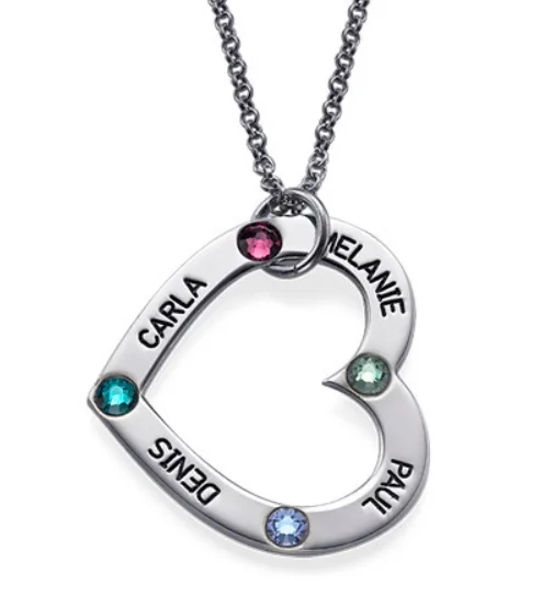 Костюм с гравировкой ювелирные изделия стерлингового серебра ожерелье любящее