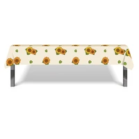 130220cm baby shower sunflower tablecloth happy birthday kids party favors disposable sunflower tablecover party decorations