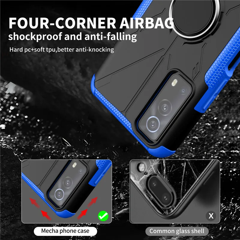 Shockproof Cover For For IQOO Z3 Case For For IQOO Z3 Cover Armor Protective Phone Bumper For IQOO Z3 U1X Vivo Y20S Y20 Y11S