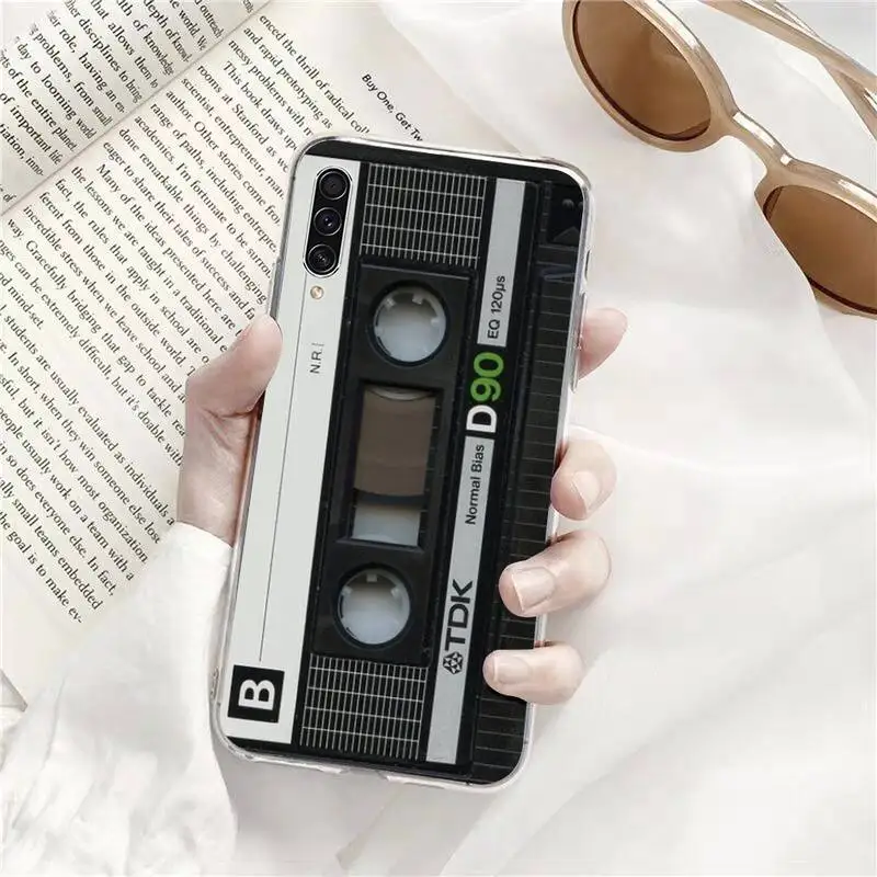 

Classical Cassette tape Phone Case Transparent for Samsung s9 s10 s20 Huawei honor P20 P30 P40 xiaomi note mi 8 9 pro lite plus