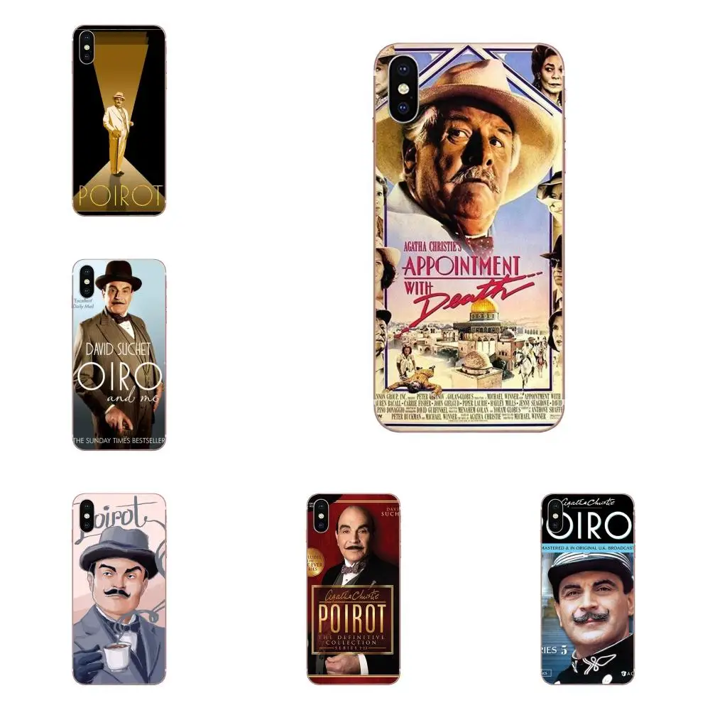 Силиконовый чехол Agatha Christie's Пуаро постер для Apple iPhone 11 Pro X XS Max XR 4 4S 5 5C 5S SE SE2 6 6S 7 8