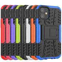 for iphone 12 11 pro max rugged armor case 2 in 1 tpu pc cover shockproof cases for iphone xr xs ma 8 7 6s 6 plus back cover