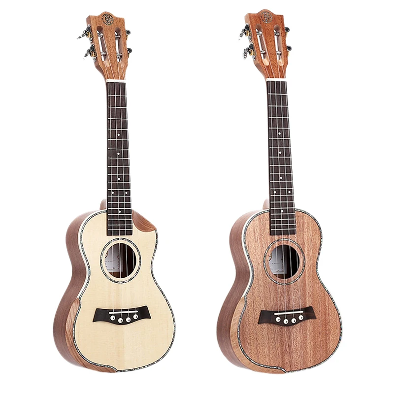 

Ukulele 23 Inch Solid Mahogany Top with Ukulele Starter Tenor Ukulele Spruce sheet