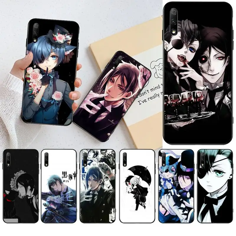 

NBDRUICAI Anime Black Butler Bling Cute Phone Case For Huawei Nova 6se 7 7pro 7se honor 7A 8A 7C Prime2019