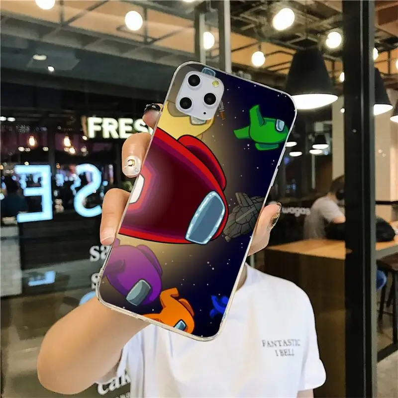 

Among Us Game Phone Case for iphone 12 pro max mini 11 pro XS MAX 8 7 6 6S Plus X 5S SE 2020 XR cover