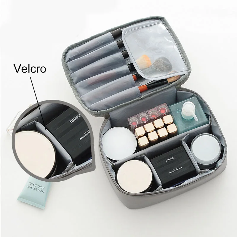 Новый женский органайзер для макияжа сумка конфетных цветов косметичка