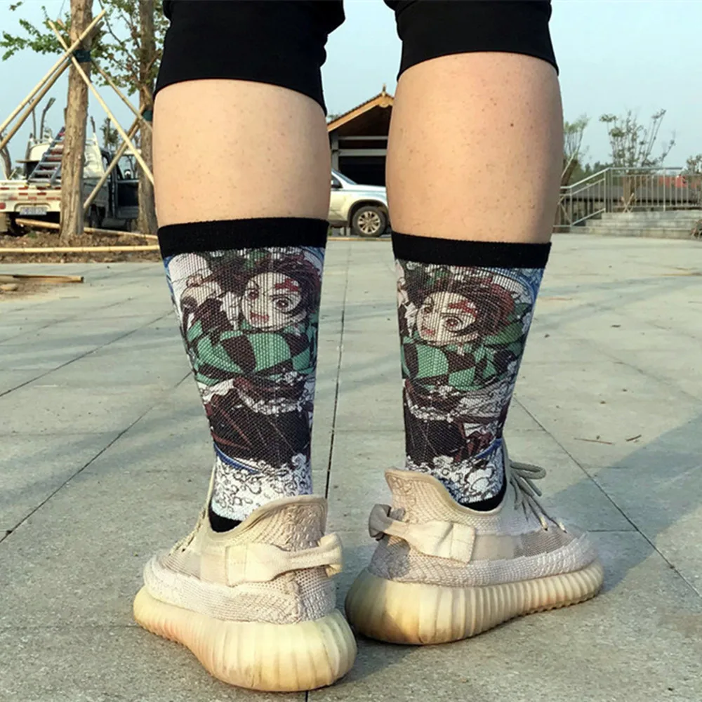 

Demon Slayer Kimetsu no Yaiba Tanjirou Nezuko Tomioka Giyuu Cosplay Socks Keep Warm