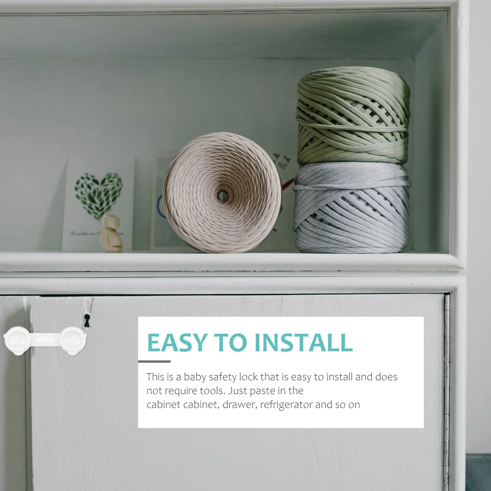 

1pc Delicate Drawer Lock Practical Cabinet Lock Premium Kid Safety Lock