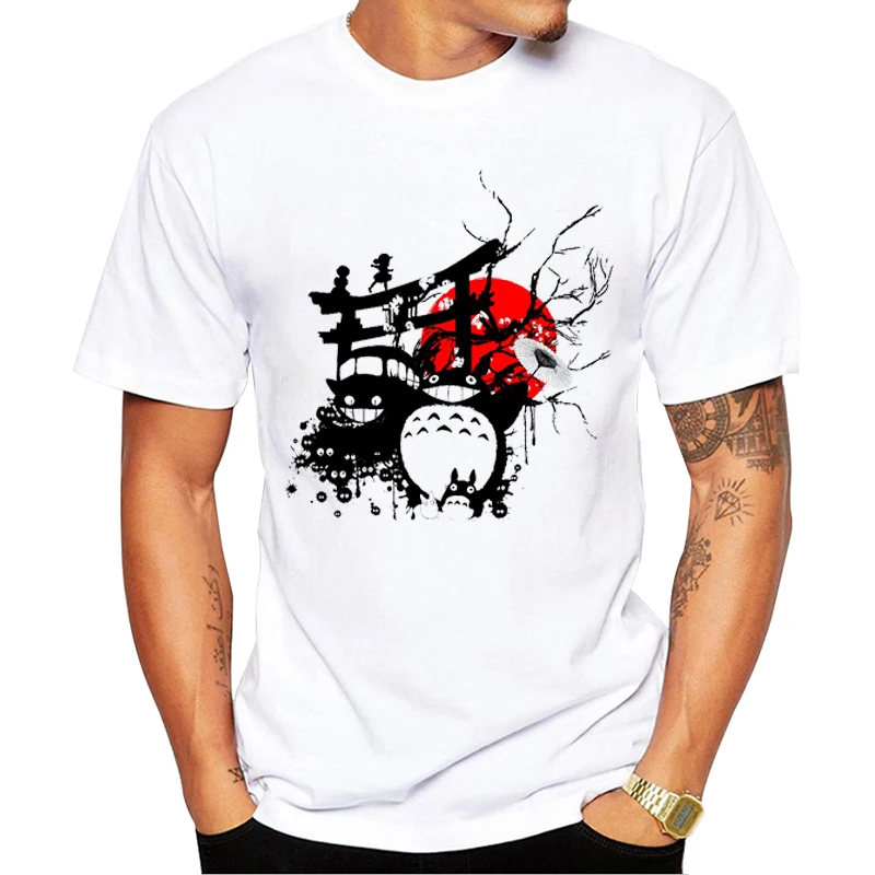 TEEHUB забавная Мужская футболка с коротким рукавом и круглым вырезом японским