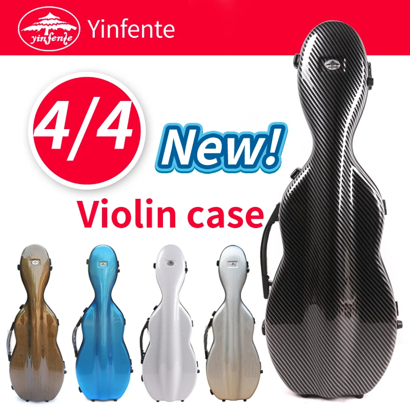Твердый чехол для скрипки Yinfente 5 цветов 4/4/коробка из углеродного композитного