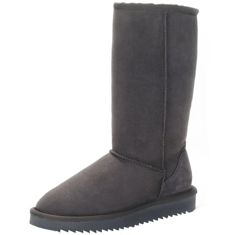 Лидер продаж 2020 года Женские сапоги из натуральной овечьей кожи Высокие зимние