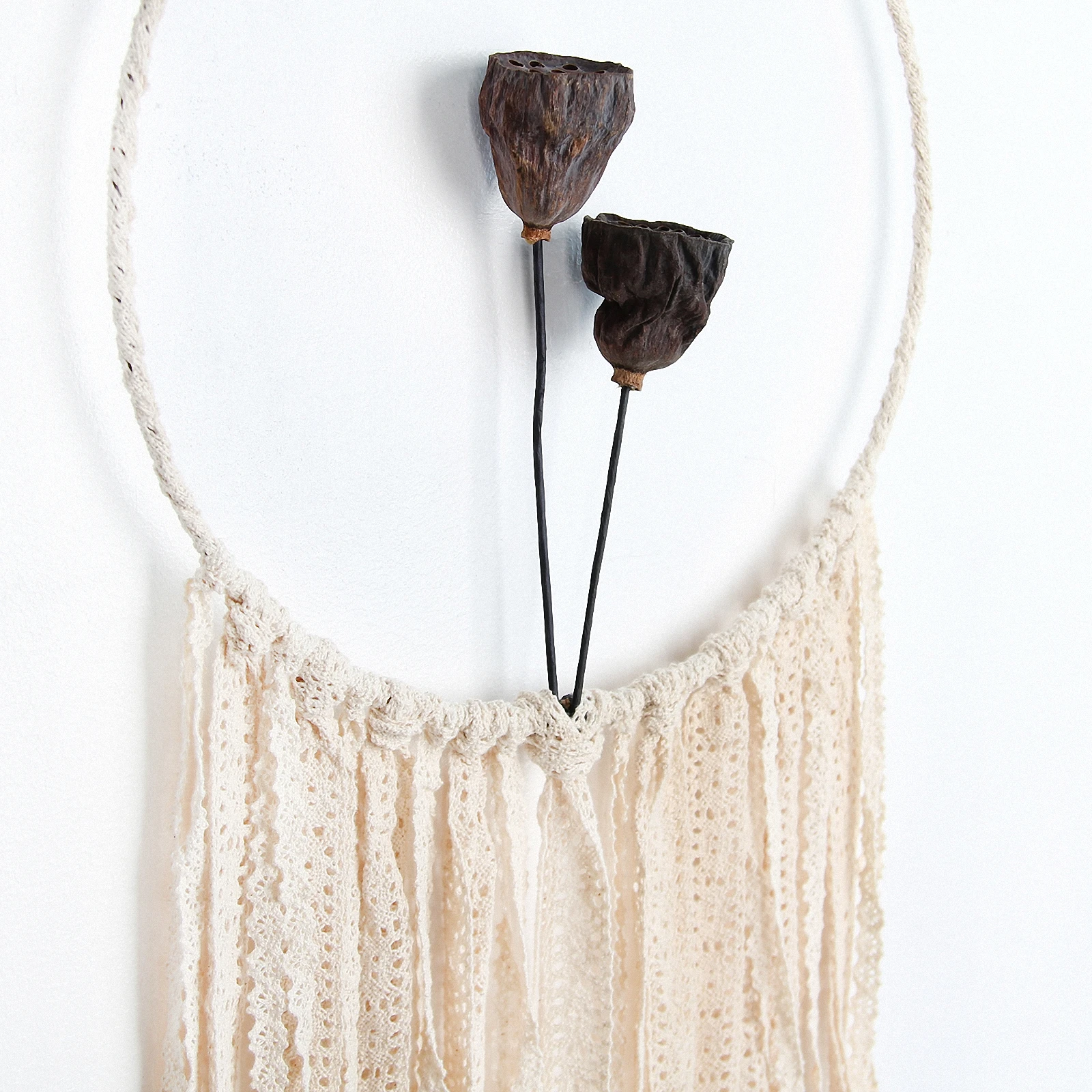 

2pcs Artificial Plant Woven Wall-mounted Dream Catcher for Home Decoration Macrame Tapestry Wall Hanging Art Tapestry