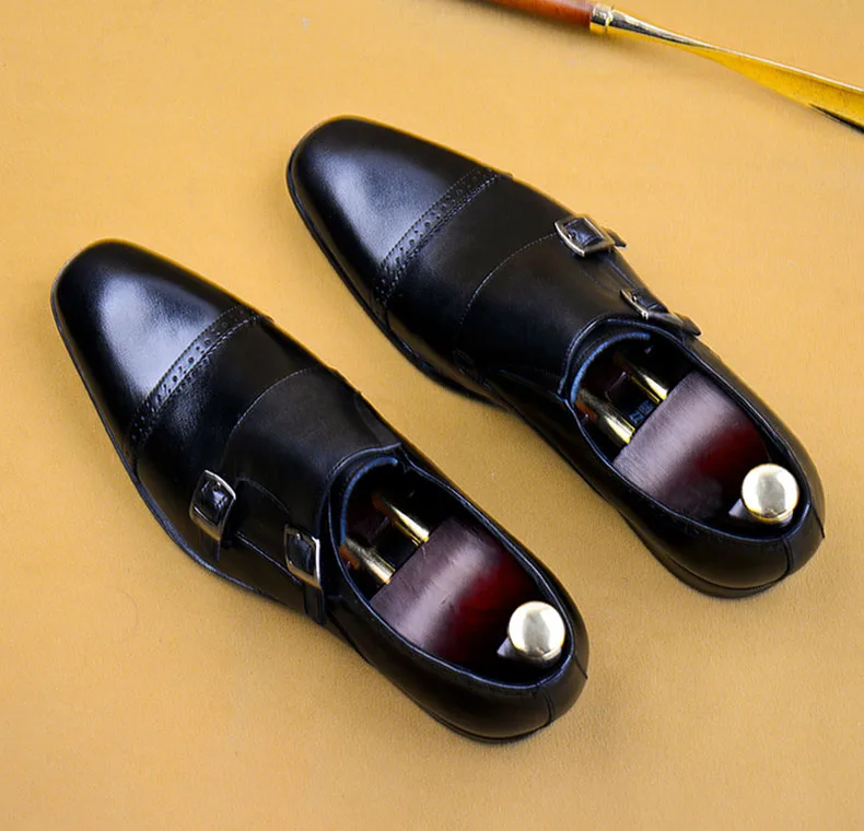 Туфли мужские классические из натуральной кожи натуральная кожа без застежки