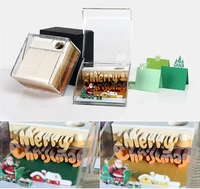 block 3d convenience stickers christmas gift 3d memo pad stereo model convenience memo home decore stationery