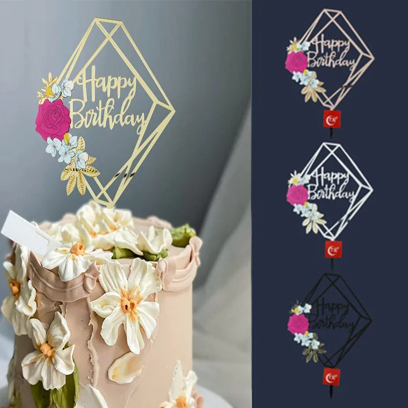 

Необычные цветные цветы для торта