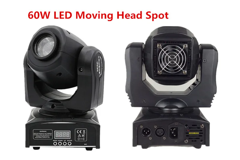 60W LED 2 шт./лот, 60 Вт, 90 Вт, 150 Вт, 200 Вт, 230 Вт, светодиодный прожектор с движущейся головкой, точечный зум-светильник светодиодный Lyre для DJ, ночного клуба, вечерние - Цвет: 60W LED