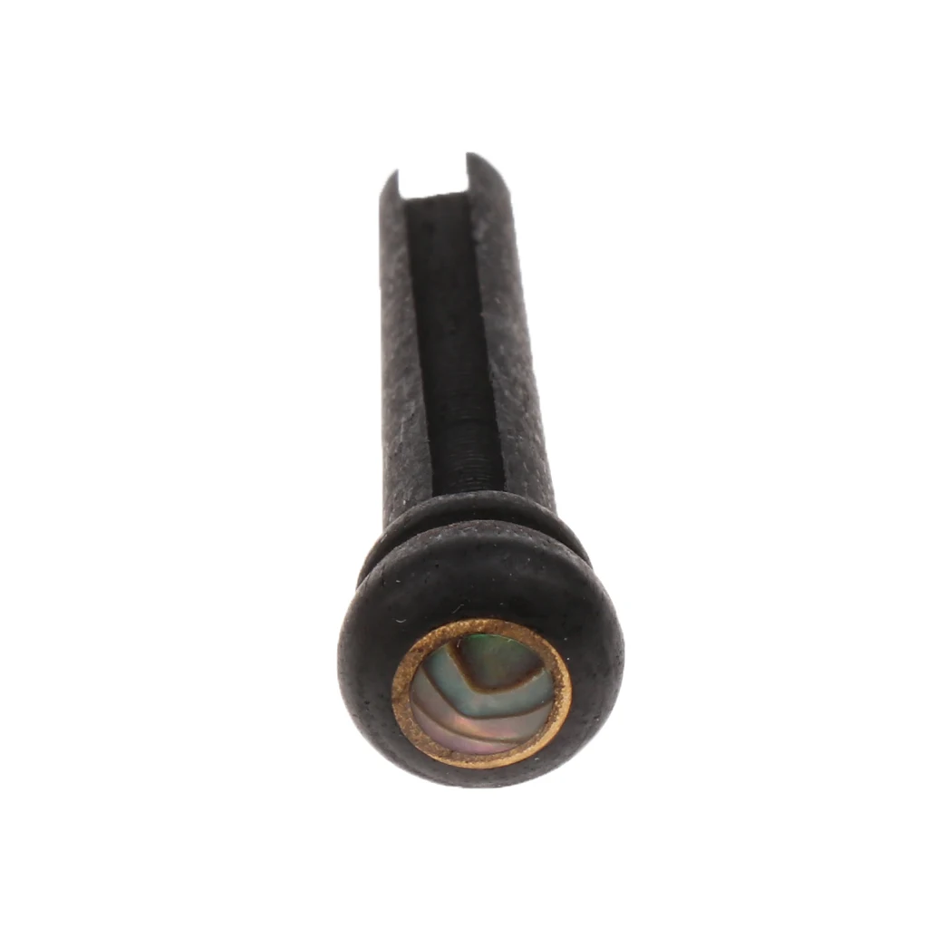 6x Abalone Dot Guitar Bridge End Pin Ebony &amp Large Green For Acoustic | Parts Accessories
