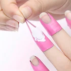 Пленка для защиты от протекания ногтей белая розовая креативная U-образная наклейка на палец