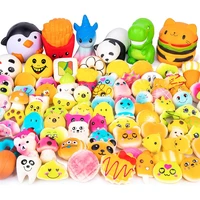50pcs random mini soft squeeze toys cream scented kawaii simulation keychaintoys for birthday gifts stress relief toys for kids