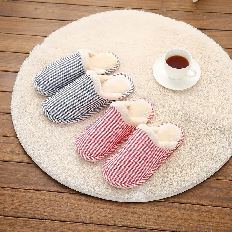 

Winter Cotton Slippers Indoor Home Furnishing Warm Explosive Shoes Lovers Floor Spring and Autumn Ladies Non-slip Men's Slippers
