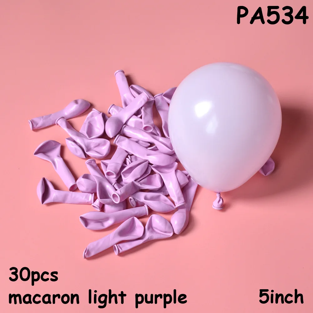 30 шт 5 дюймов макаронные Цвета пастельные воздушные шарики в виде леденцов