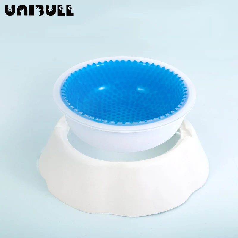 

Новая охлаждающая миска для домашних животных UNIBULL, столовые приборы для домашних животных, чаша для льда, миска для медленного приготовлен...