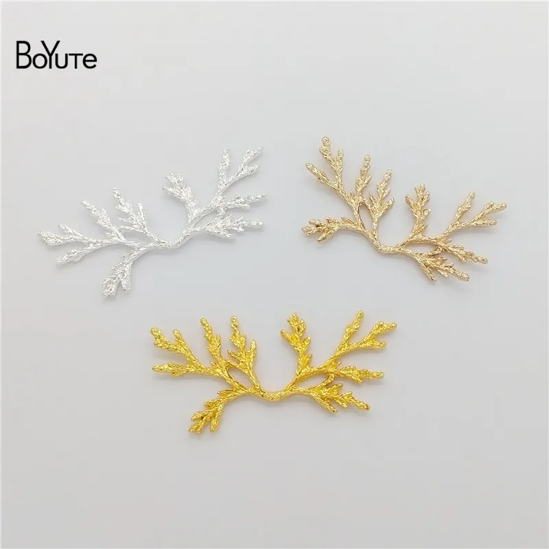 BoYuTe оптовая продажа (20 шт./лот) металлический сплав сосновые ветки материалы для