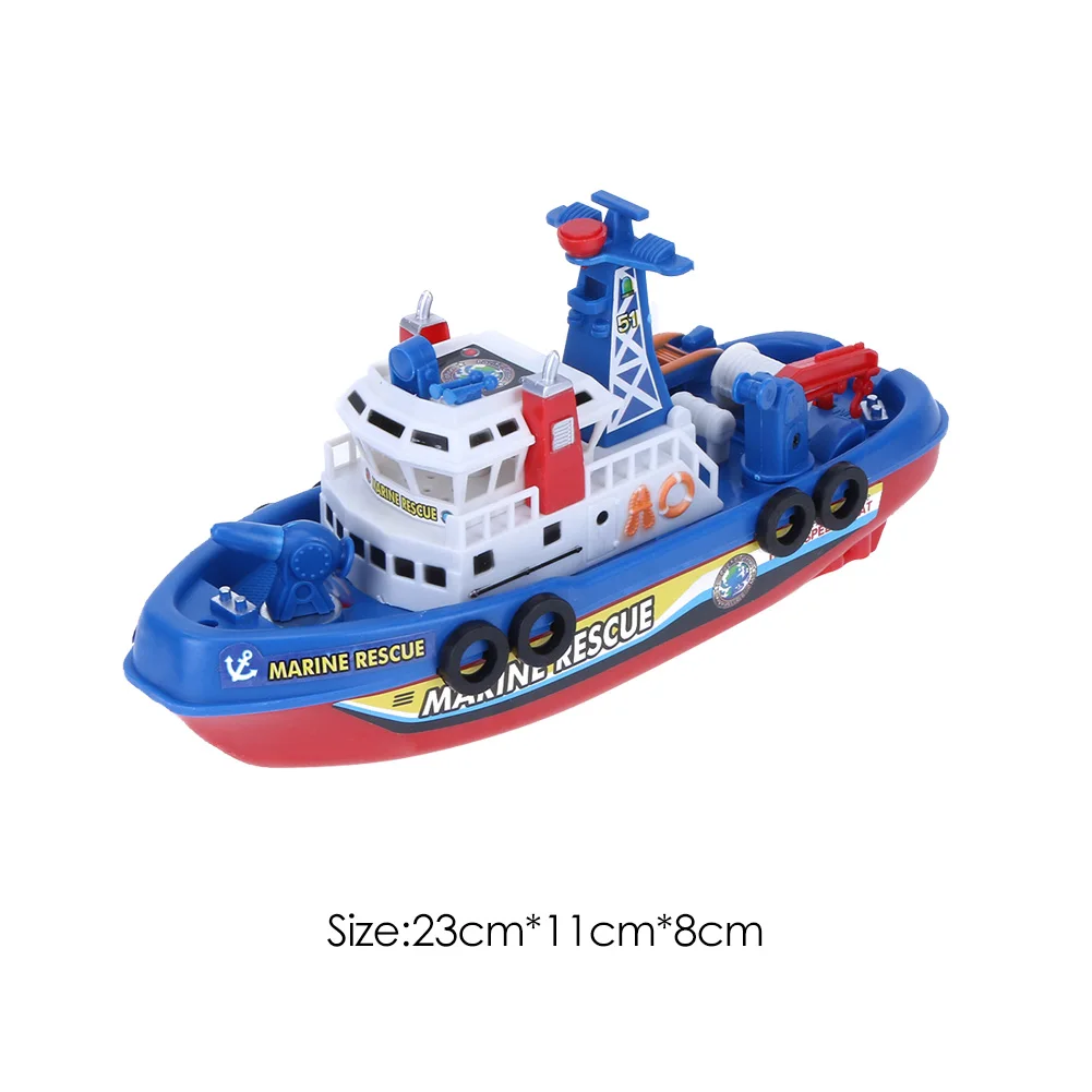 

Electric Ship Fire Boat Develop Children Thinking Creativity Water Spray Music Sound Light Children Educational Toys