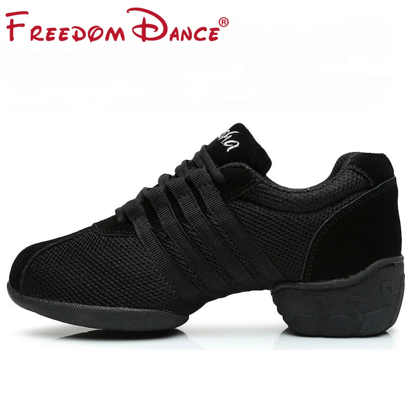 

Dance Sneakers For Women Girls Sports Modern Dance Jazz Shoes Lace Up Lightweight Breath Fitness Trainers Practice Shoes
