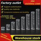 Компрессионная пружина, диаметр проволоки 1,5 мм, нажимная пружина из нержавеющей стали SUS304, маленькая пружина, длинная пружина, 5  10 шт.