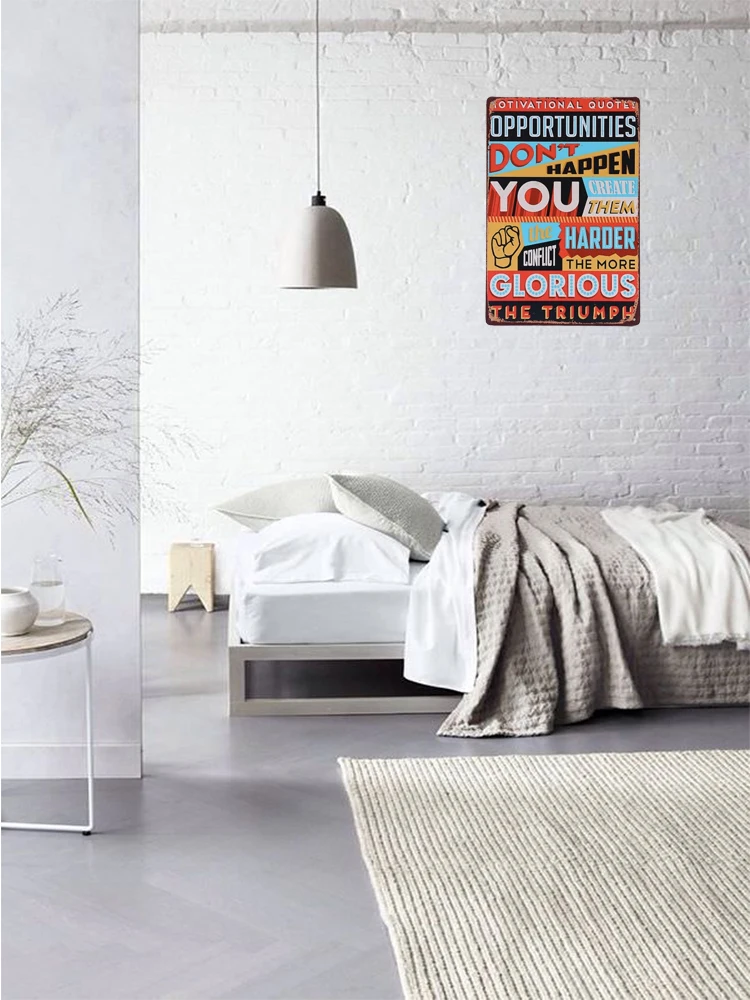 1 шт. мотивирующая жизненная слава Триумф цитаты Оловянная пластина знак