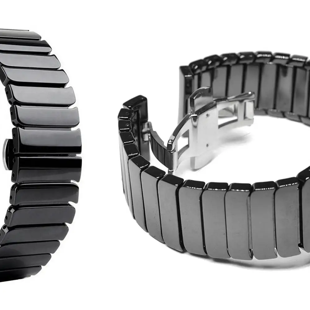 Керамический ремешок YOOSIDE 22 мм с пряжкой бабочкой для наручных часов Garmin Fenix 5/5