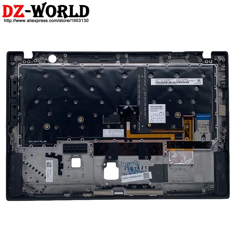 Comprar Cubierta Superior Con Reposamanos Para Portátil Lenovo Thinkpad X1, Carcasa Original Con Teclado Retroiluminado Francés, 5ª Generación De Carbono, 01LX511