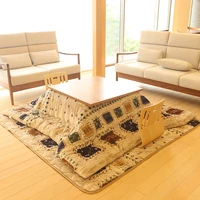 2pcsset washable kotatsu futonmattress 185x185cm patchwork cotton soft friendly quilt japanese kotatsu table cover