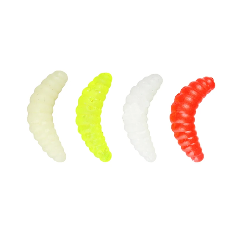 100 шт./лот 4 цвета получил червячный силиконовый мягкий рыболовный Приманка Щука