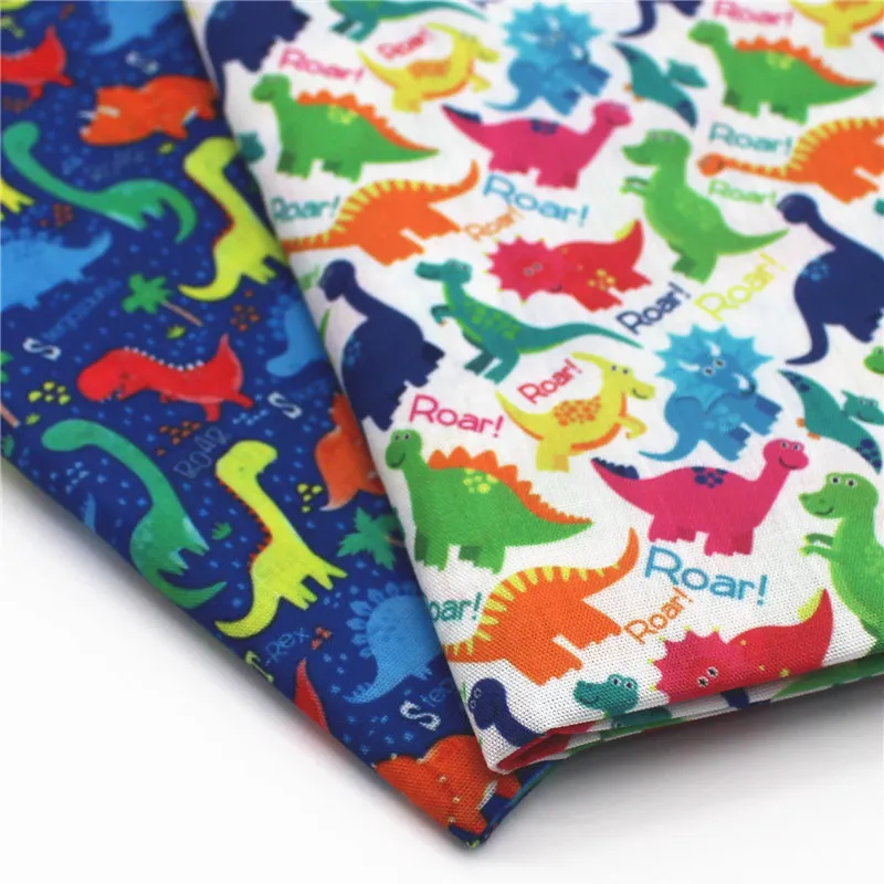 Полусадовая маска 45*140 см из полиэстера и хлопка с мультяшным принтом динозавра