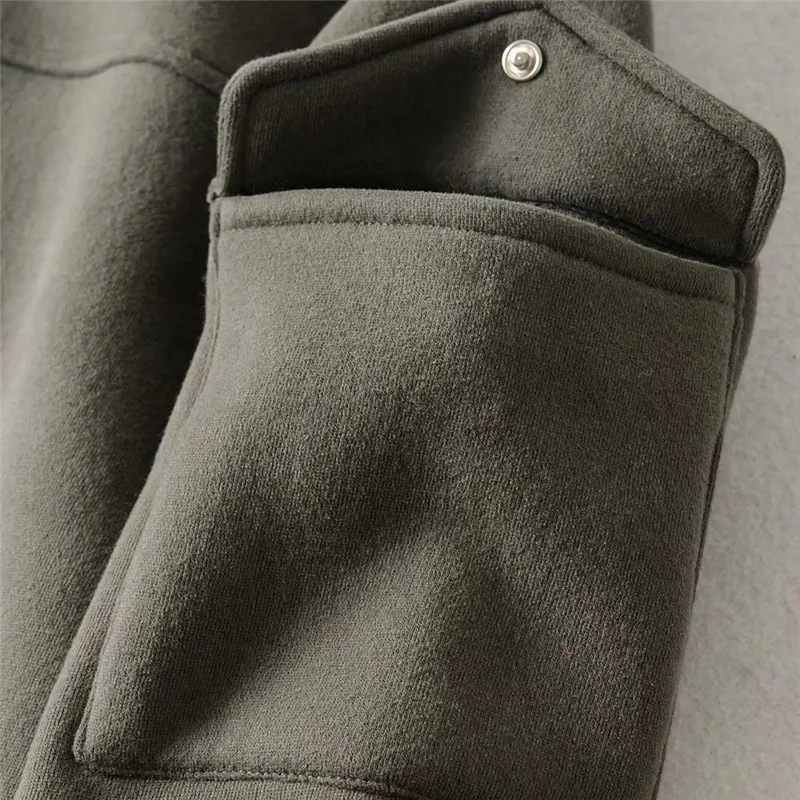

New autumn / winter 2020 Korean fashion Pullover stand collar short Hoodie versatile half open zipper high stand collar