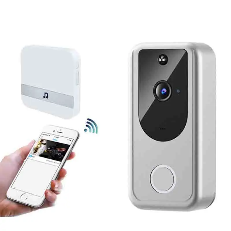 

720P WiFi Smart Doorbell Wireless Home Video Intercom Voice Remote Monitor Camera Night Vision PIR Motion Detector Door Bell